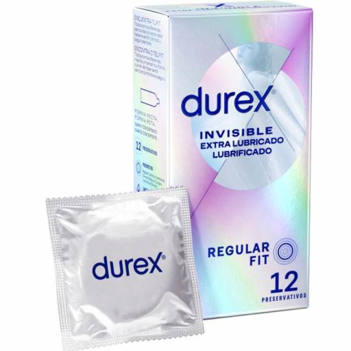 DUREX - INVISIBLE EXTRA LUBRICADO 12 UNIDADES [0]