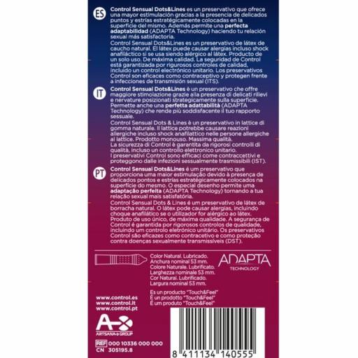 CONTROL - SENSUAL DOTS & LINES PUNTOS Y ESTRIAS 12 UDS [1]