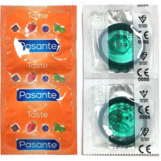 PASANTE - PRESERVATIVO SABOR MENTA BOLSA 144 UNIDADES [0]