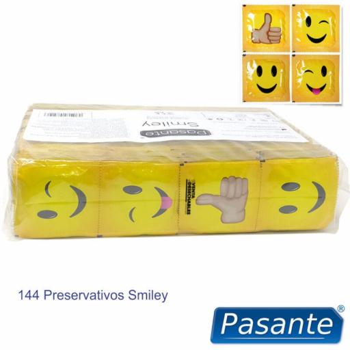 PASANTE - PRESERVATIVO SMILEY BOLSA 144 UNIDADES [2]