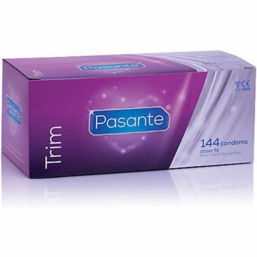 PASANTE - PRESERVATIVO TRIM AJUSTADO CAJA 144 UNIDADES [2]