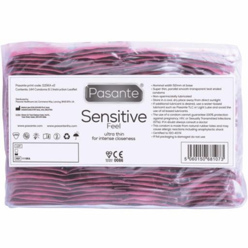 PASANTE - PRESERVATIVO SENSITIVE BOLSA 144 UNIDADES [2]