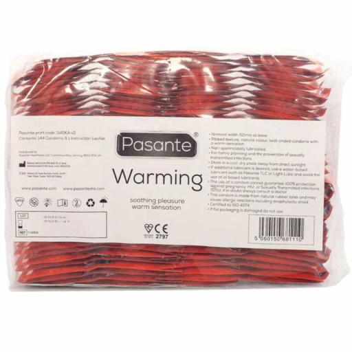 PASANTE - PRESERVATIVO EFECTO CALOR BOLSA 144 UNIDADES [2]