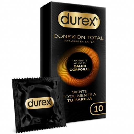 DUREX - CONEXIÃN TOTAL ULTRA FINO PLUS SIN LÃTEX 10 UNIDADES