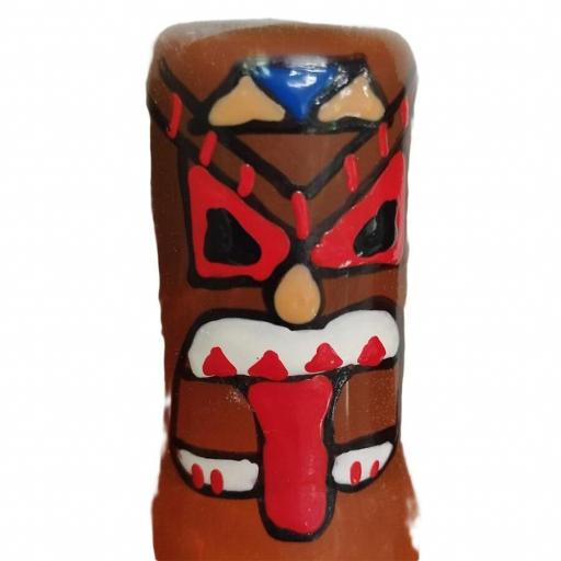 CONDOMERIE - PRESERVATIVO DECORATIVO PINTADO A MANO TÃTEM TIKI-01