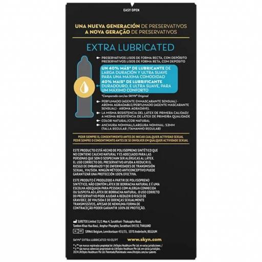 SKYN - PRESERVATIVO EXTRA LUBRICADO 10 UNIDADES [1]