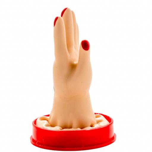 CONDOMERIE - PRESERVATIVO DECORATIVO PINTADO A MANO PALMA DE LA MANO MODELO 1 [3]