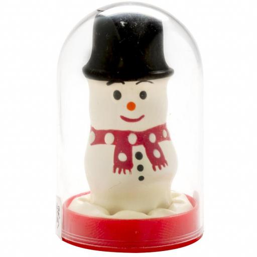 CONDOMERIE - PRESERVATIVO DECORATIVO PINTADO A MANO MUÃECO DE NIEVE