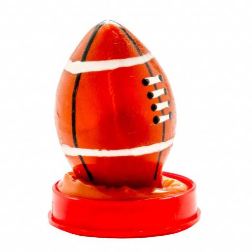 CONDOMERIE - PRESERVATIVO DECORATIVO PINTADO A MANO PELOTA DE RUGBY [1]