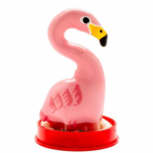 CONDOMERIE - PRESERVATIVO DECORATIVO PINTADO A MANO FLAMENCO ROSA [1]