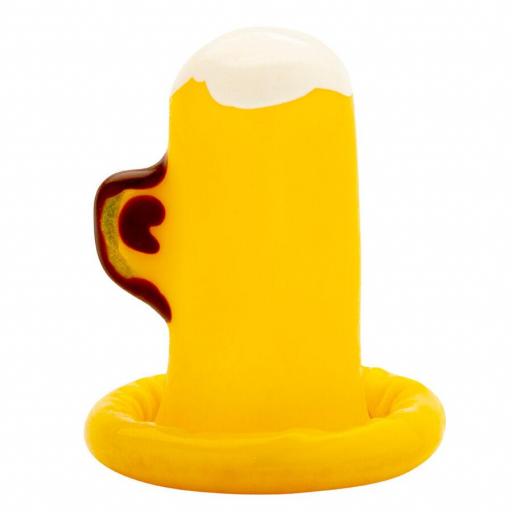CONDOMERIE - PRESERVATIVO DECORATIVO PINTADO A MANO VASO DE CERVEZA [3]