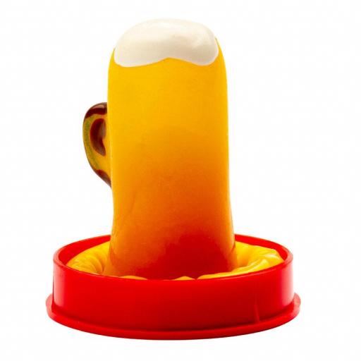 CONDOMERIE - PRESERVATIVO DECORATIVO PINTADO A MANO VASO DE CERVEZA [1]