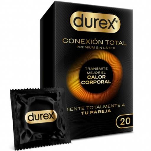 DUREX - CONEXIÃN TOTAL ULTRA FINO PLUS SIN LÃTEX 20 UNIDADES