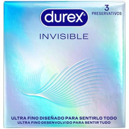 DUREX - PRESERVATIVOS INVISIBLE ULTRA FINO 3 UNIDADES [0]