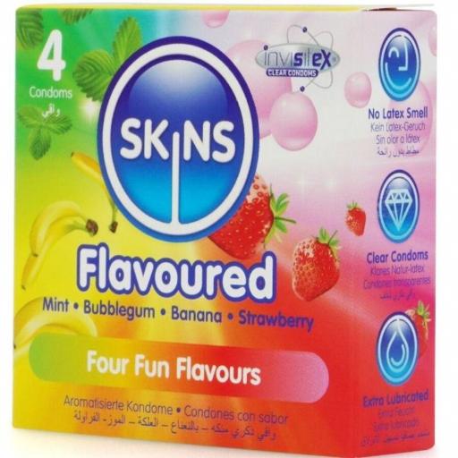 SKINS - MULTI SABORES PRESERVATIVOS PREMIUM PACK 4 [1]