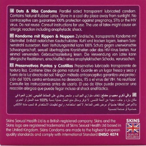 SKINS - DOTS & RIBS PRESERVATIVOS PREMIUM PACK 4 [3]