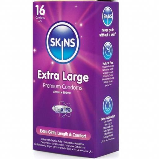 SKINS - TAMAÃO XL PRESERVATIVOS PREMIUM PACK 16 [1]