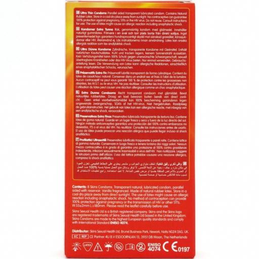 SKINS - ULTRAFINOS PRESERVATIVOS PREMIUM PACK 8 [3]
