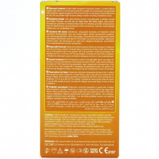 SKINS - PRESERVATIVOS PREMIUM SABOR PLÃTANO PACK 8 [3]