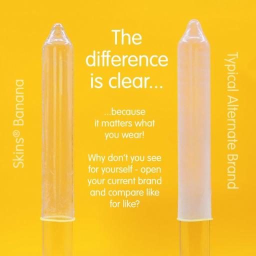 SKINS - PRESERVATIVOS PREMIUM SABOR PLÃTANO PACK 4 [2]