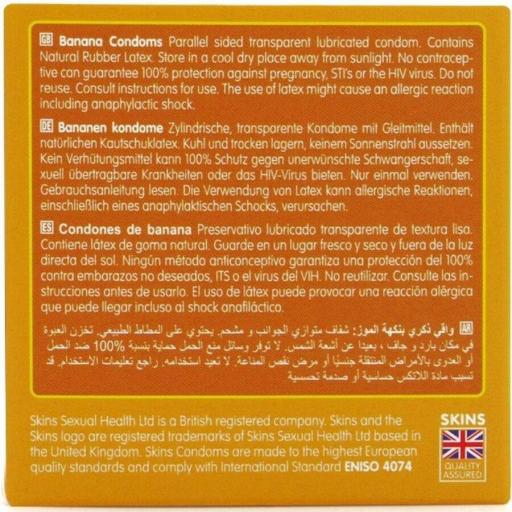 SKINS - PRESERVATIVOS PREMIUM SABOR PLÃTANO PACK 4 [3]