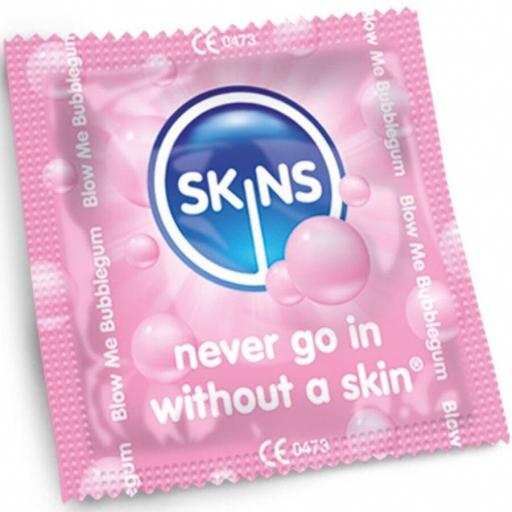 SKINS - PRESERVATIVOS PREMIUM SABOR CHICLE PACK 8 [2]