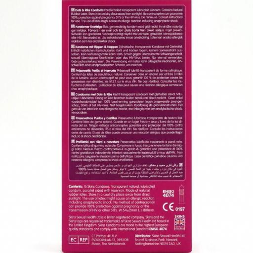 SKINS - DOTS & RIBS PRESERVATIVOS PREMIUM PACK 16 [3]