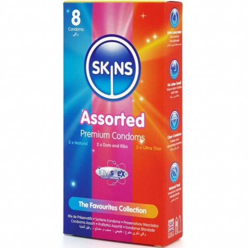 SKINS - SURTIDO PRESERVATIVOS PREMIUM PACK 8 [1]