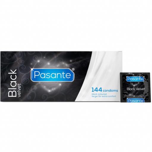 PASANTE - BLACK VELVET PRESERVATIVOS CAJA 144 UNIDADES [1]