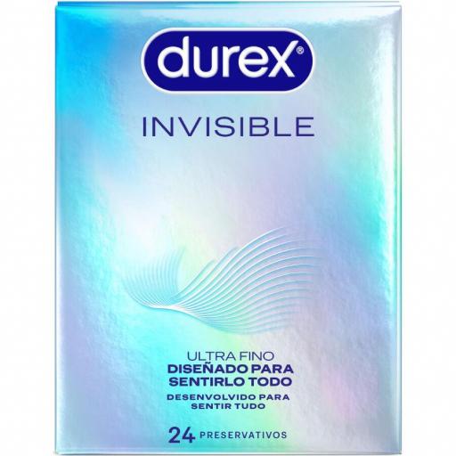 DUREX - PRESERVATIVOS INVISIBLE ULTRA FINO 24 UNIDADES [0]