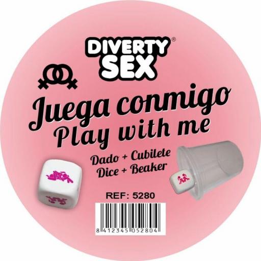 DIABLO PICANTE - DADO DURO BLANCO POSTURAS CHICAS CON CUBILETE [0]