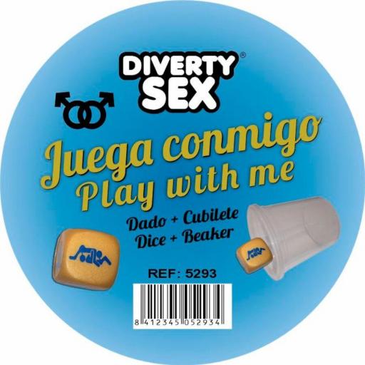 DIABLO PICANTE - DADO DURO DORADO POSTURAS CHICOS CON CUBILETE [0]