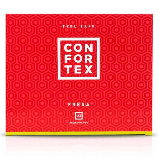 CONFORTEX - PRESERVATIVOS FRESA CAJA 144 UDS [1]