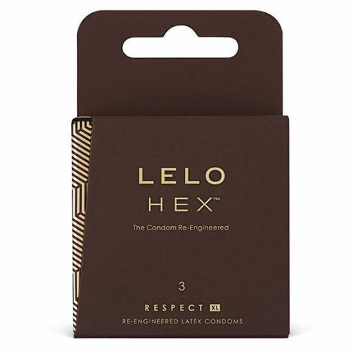 LELO HEX CONDOMS RESPECT XL 3 PACK [1]