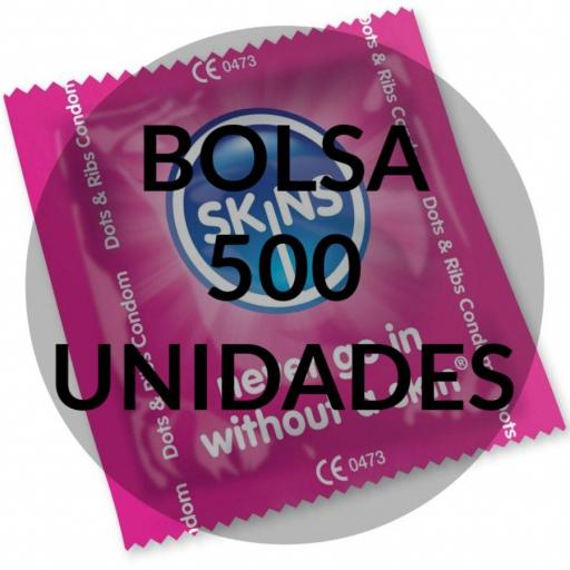 SKINS - PRESERVATIVOS PUNTOS & ESTRÃAS BOLSA 500 UDS [1]