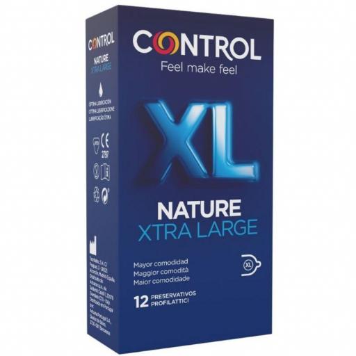 CONTROL - ADAPTA NATURE XL PRESERVATIVOS 12 UNIDADES