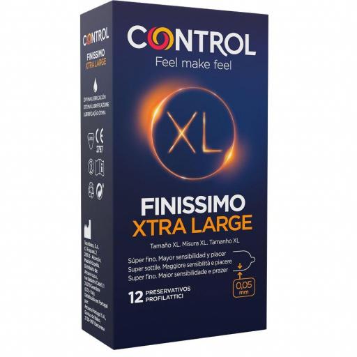 CONTROL - FINISSIMO XL PRESERVATIVOS 12 UNIDADES [0]