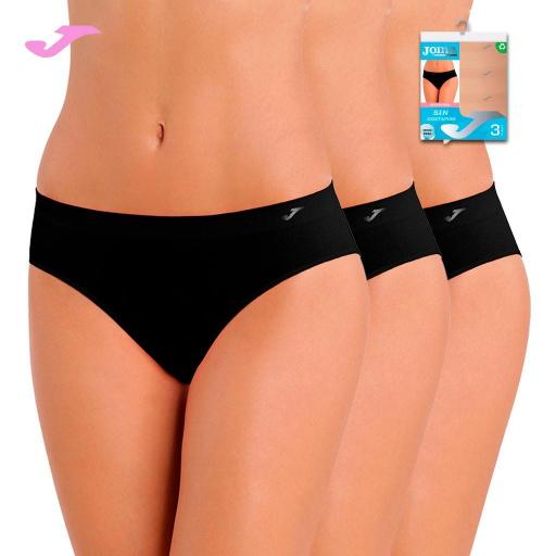 Braga bikini mujer sin costuras microfibra pack x3 Joma [1]