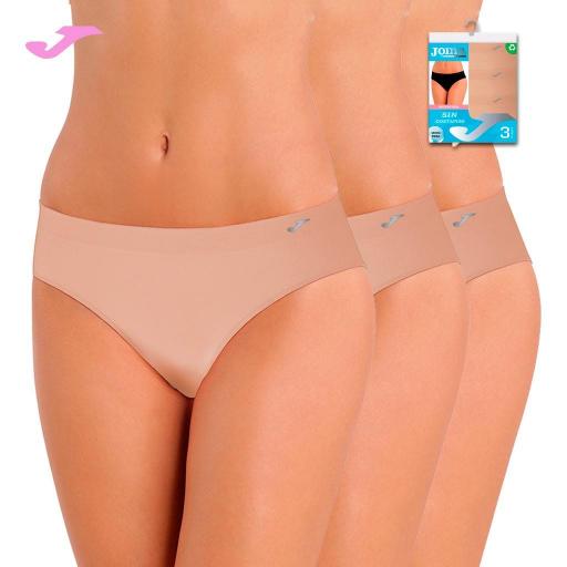 Braga bikini mujer sin costuras microfibra pack x3 Joma [2]