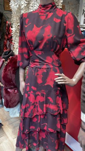 Vestido Estampado Volantes [1]