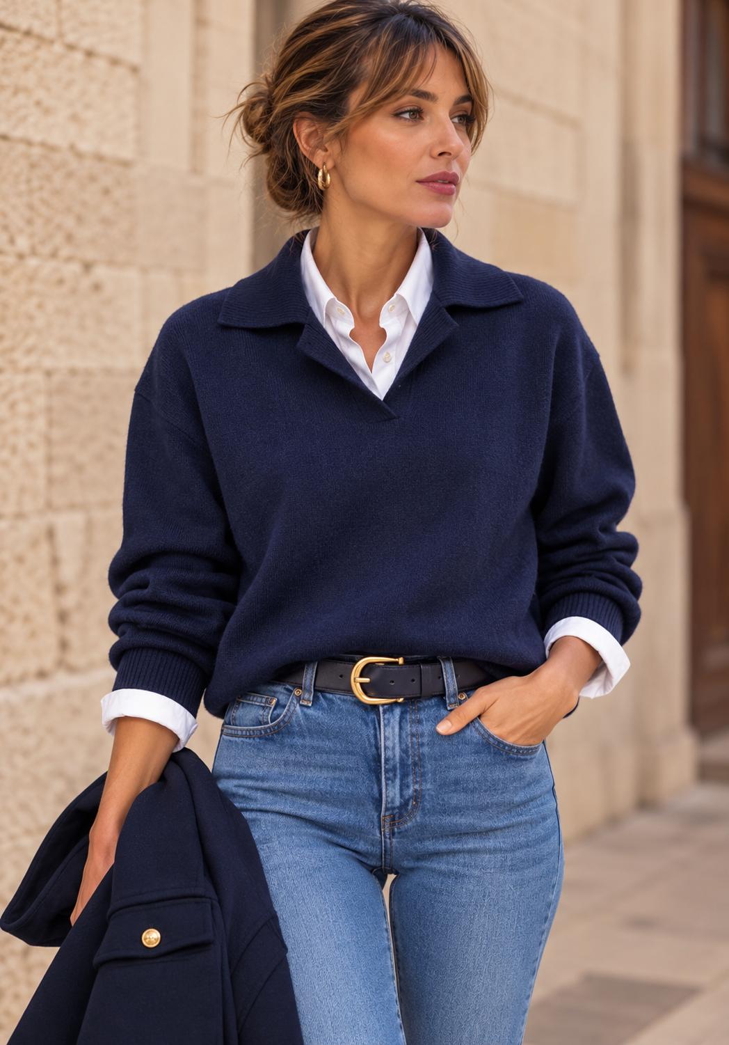 Jersey Polo Azul Marino