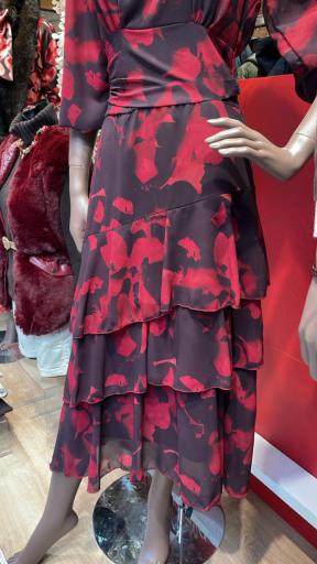 Vestido Estampado Volantes [2]