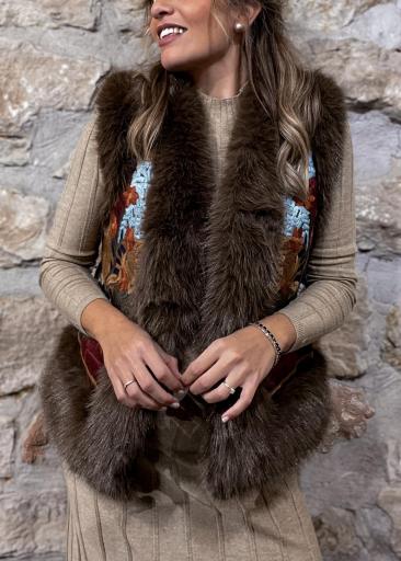 Chaleco Bordado Topo [6]