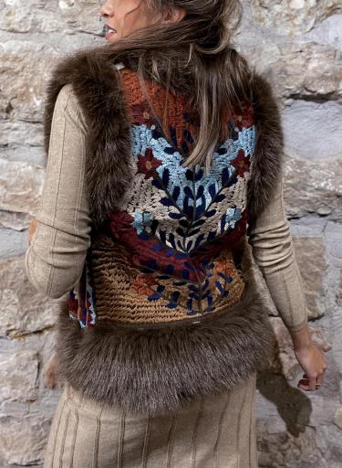 Chaleco Bordado Topo [5]