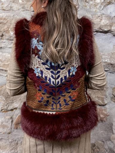 Chaleco Pelo Burdeos [1]