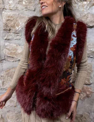 Chaleco Pelo Burdeos [2]