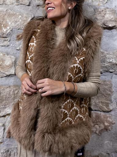 Chaleco Pelo Camel