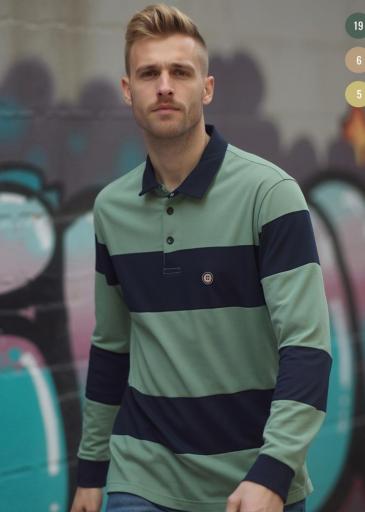 Polo Raya Ancha Urban Button