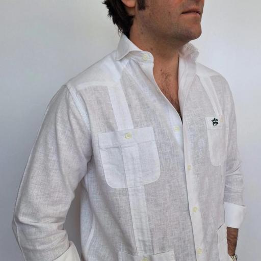 Guayabera Blanca “Montepicaza” [2]