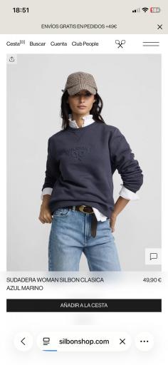 Sudadera cuello pana “Silbon” [1]